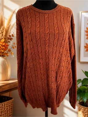 Izod Women's 100% Cotton Cable Knit Sweater